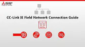 Diagram of CC-Link IE Field Network digital I/O configuration with PLC and connected digital devices, showing network topology and module setup.