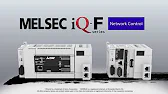 MELSEC iQ F series PLC, LADDER and FBD program in GX Works3 software interface for programming and configuration.