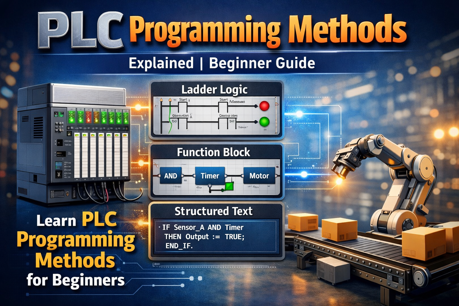 PLC programming course introduction diagram