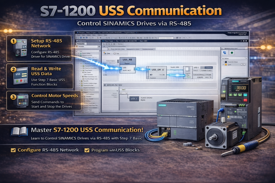 S7-1200 USS communication RS485 SINAMICS drives