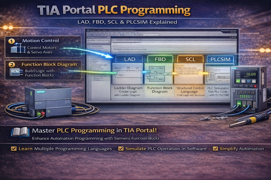 TIA Portal PLC programming LAD SCL PLCSIM