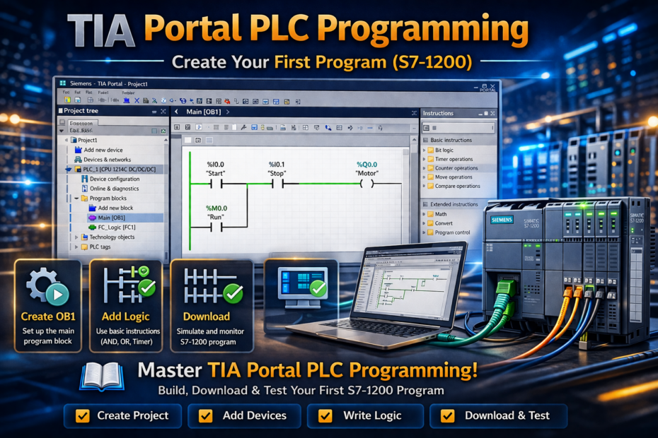 TIA Portal PLC programming OB1 network