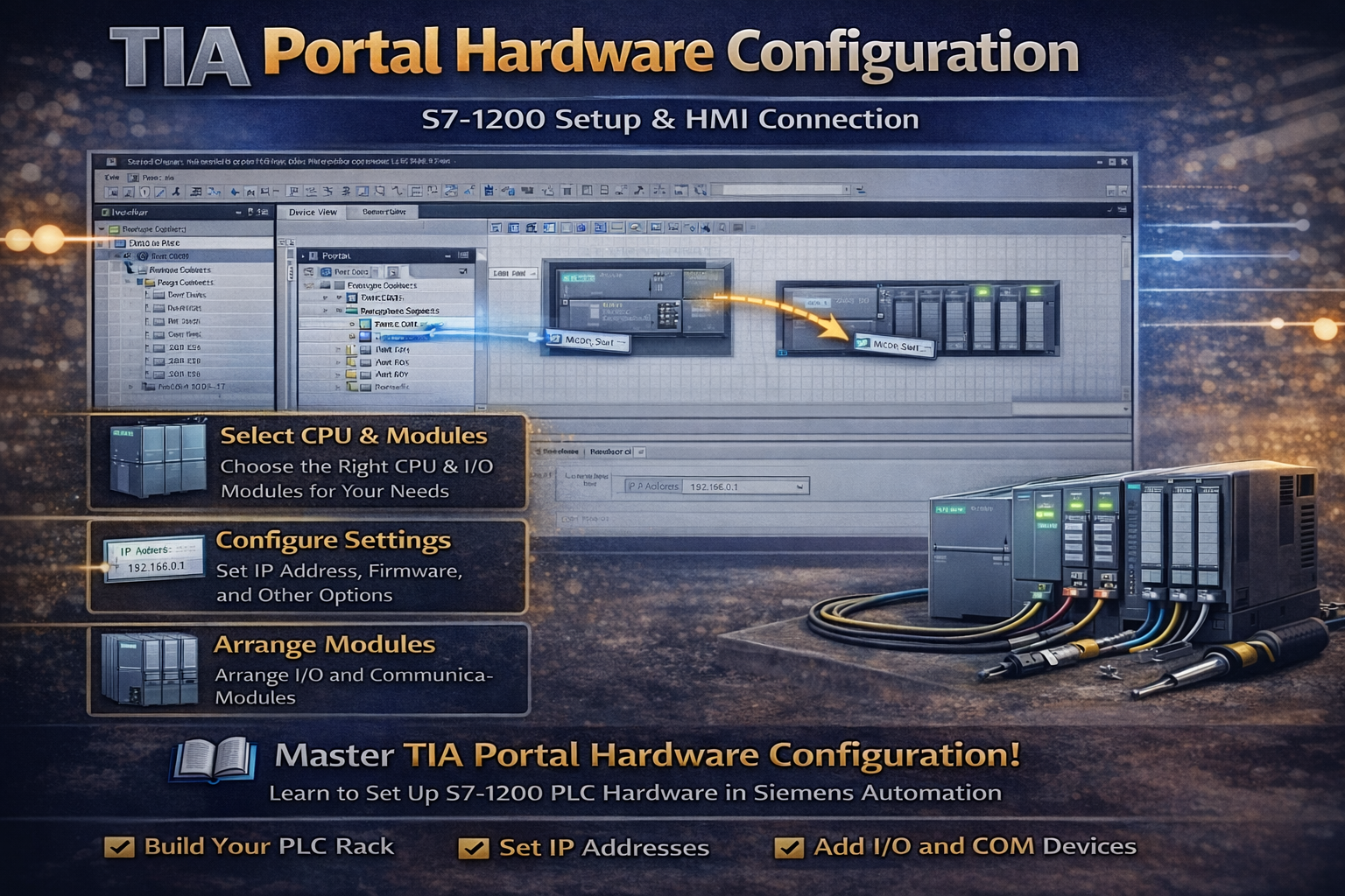 TIA Portal hardware configuration S7-1200 modules